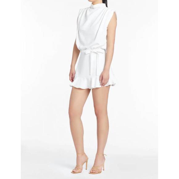 NEW AMANDA UPRICHARD sharla skort romper in ivory - Picture 3 of 4